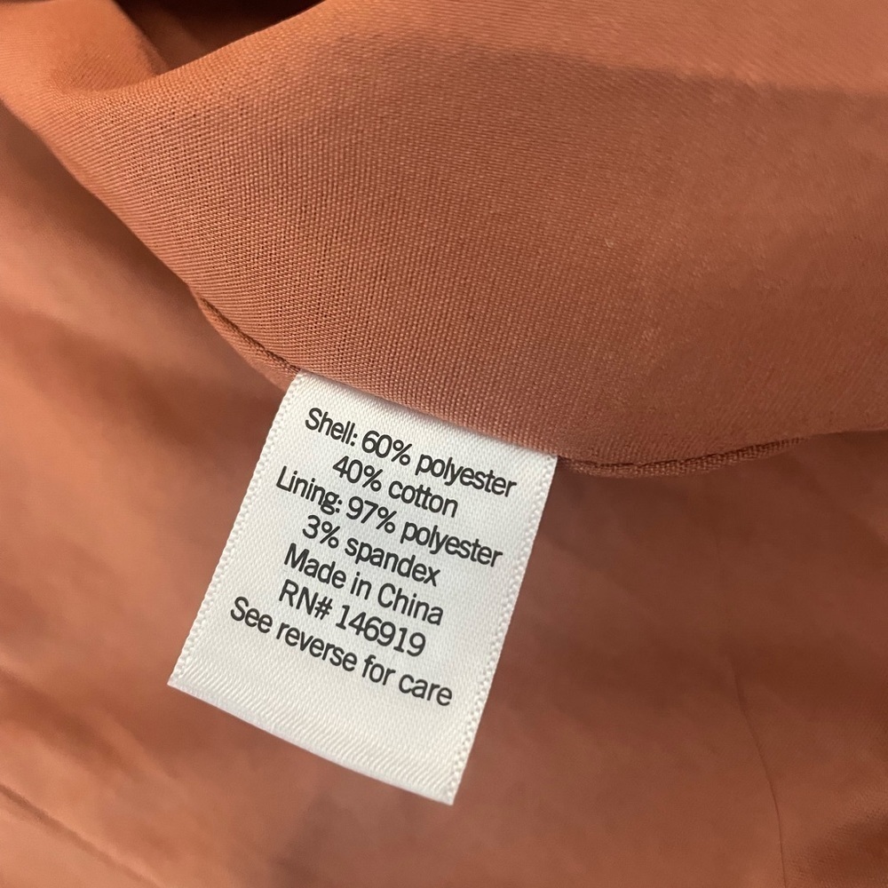 Nine West Rust Textured Moto Jacket, S - Picture 6 of 8
